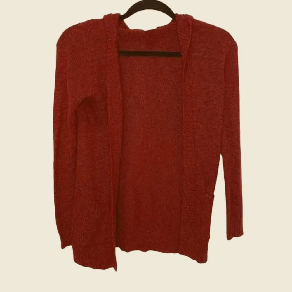 TILLYS Full Tilt Maroon Red Open Hoodie Soft Sweater - Size XL/16